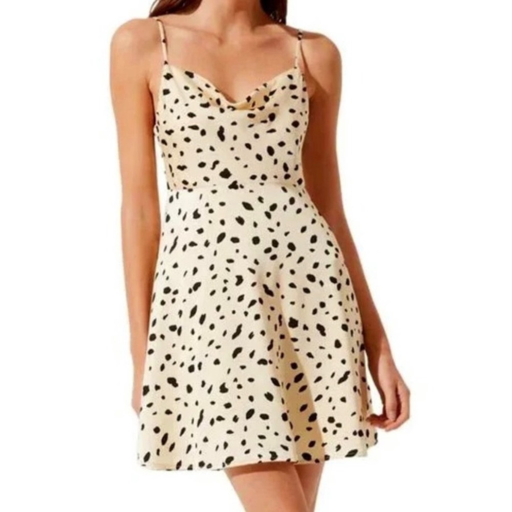 NWOT ASTR Spotted Cocktail Dress
